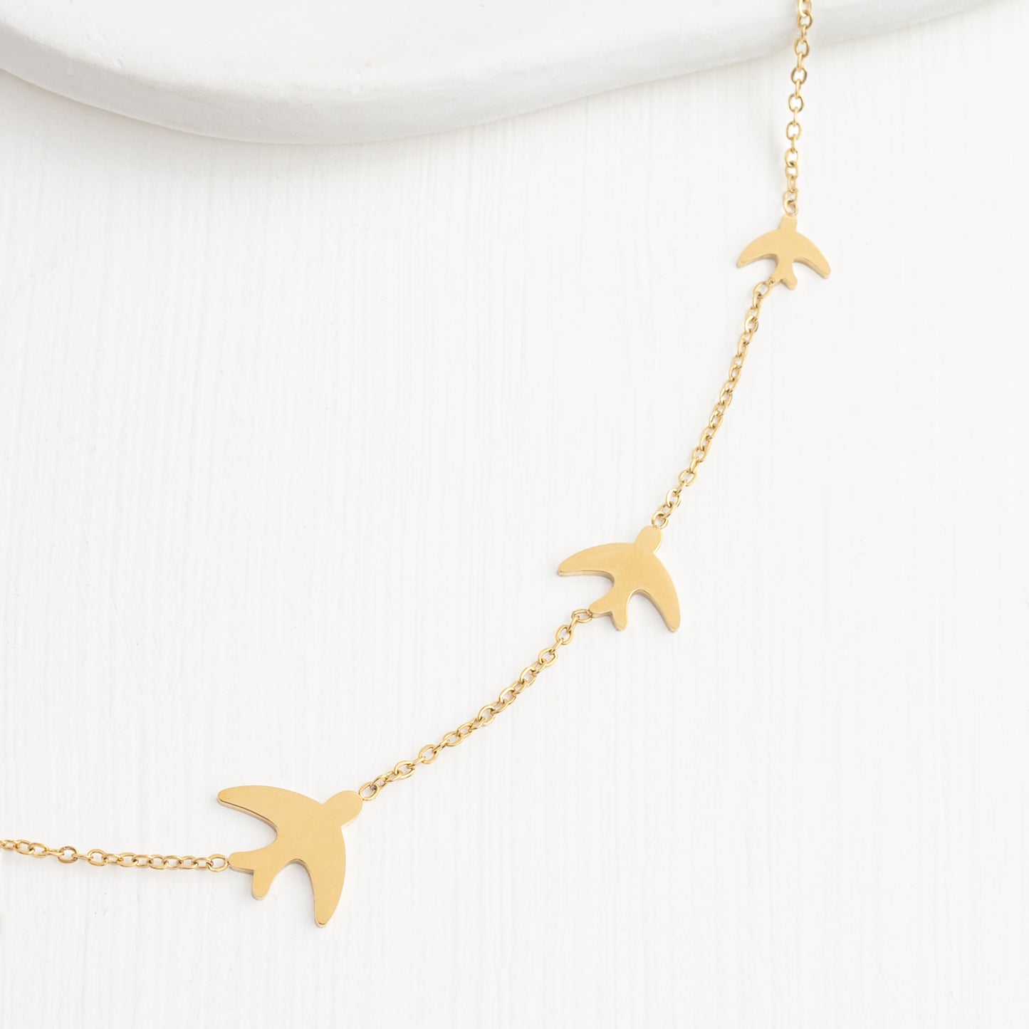 Sparrow Necklace Gold