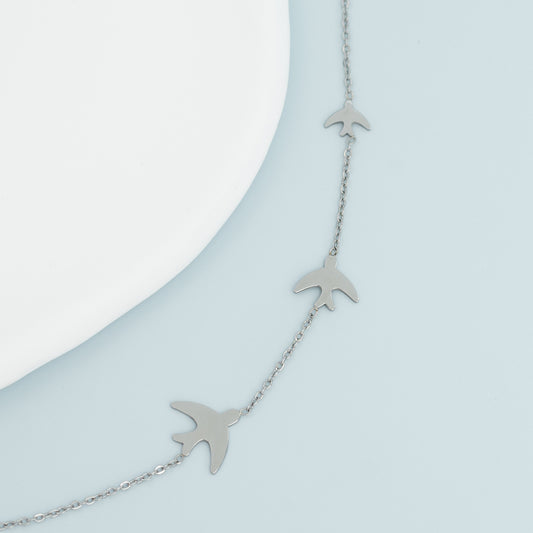 Sparrow Necklace Silver