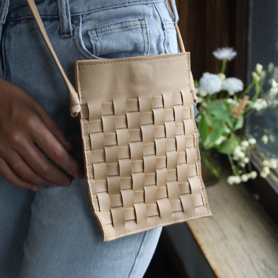 Braided Leather Purse